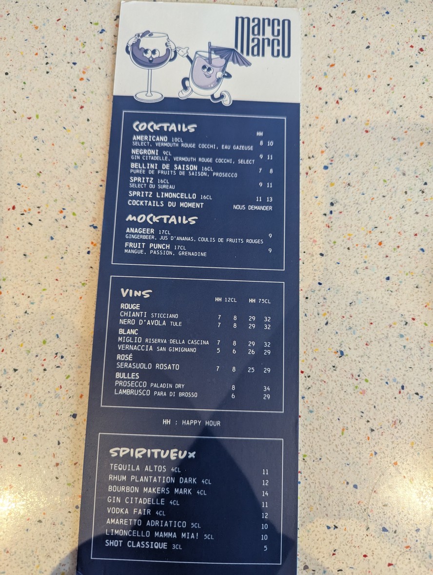 Marco Marco Oxygen menu 4