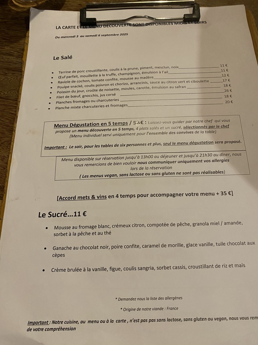 Gypse menu 2