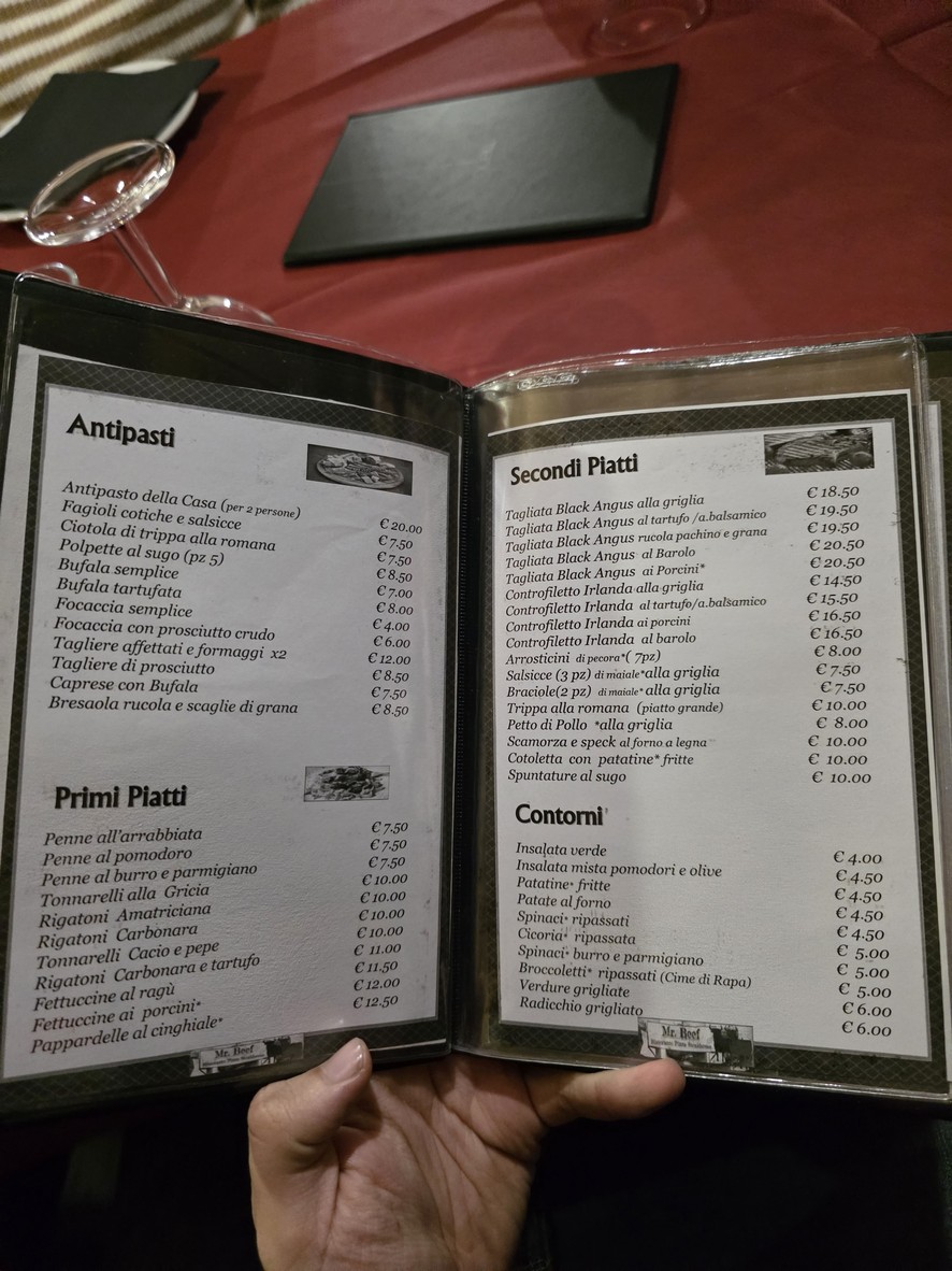 Mr Beef Ristorante (ROMA) menu 1