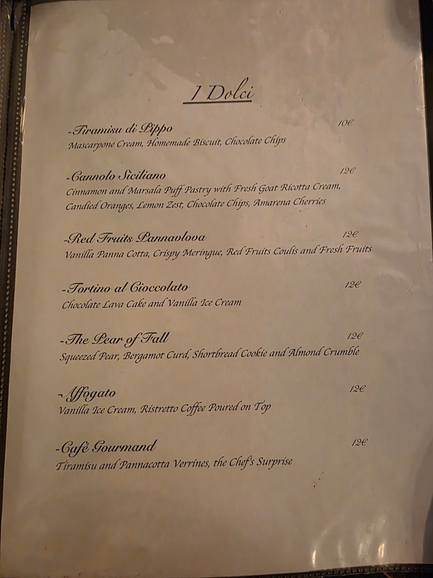 Chez Pippo menu 5