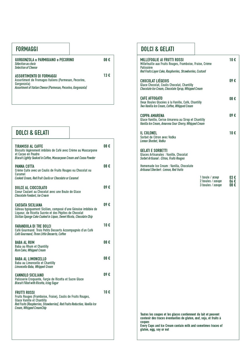 Da Enzo menu 3