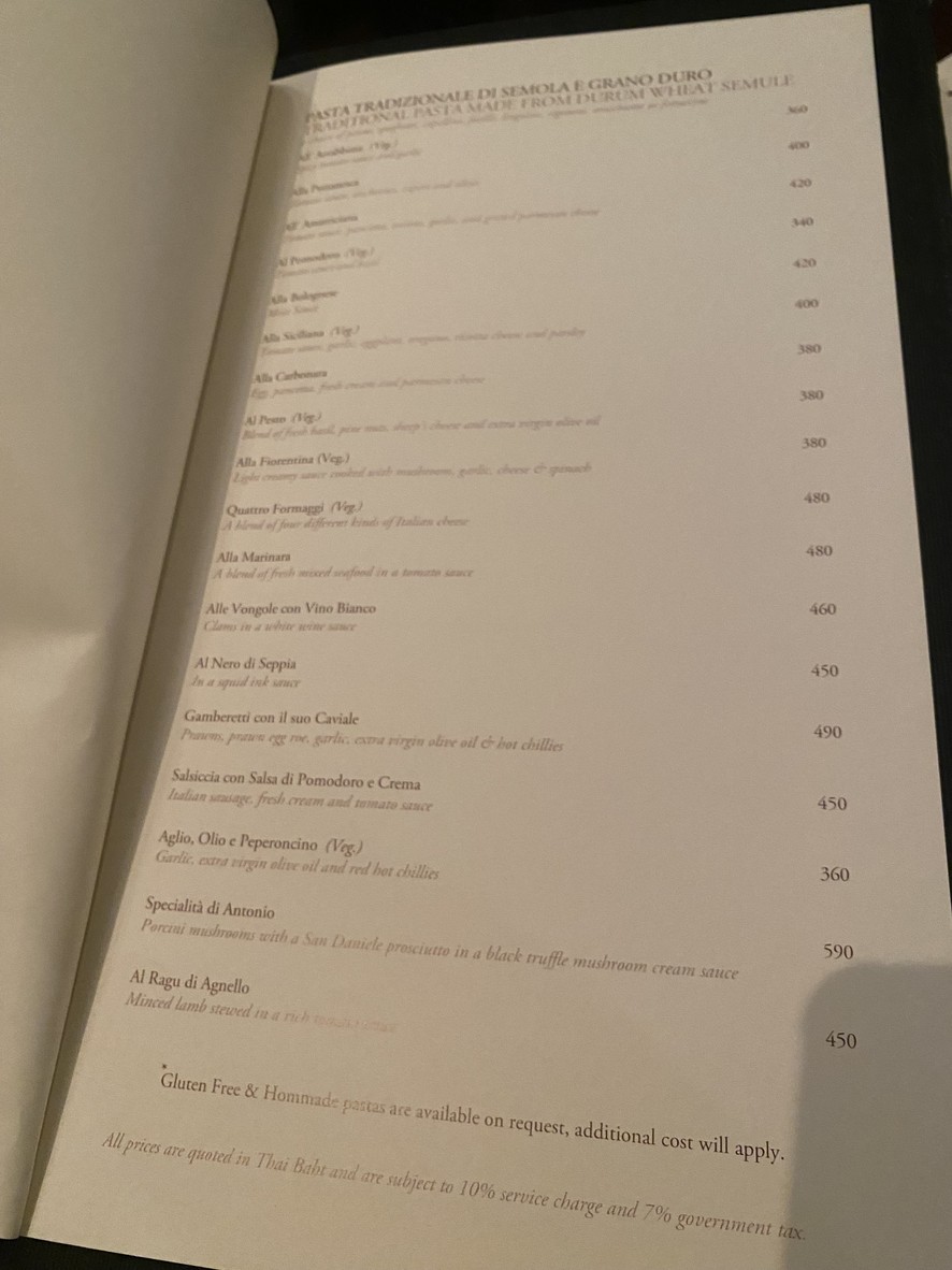 Antonio's menu 2