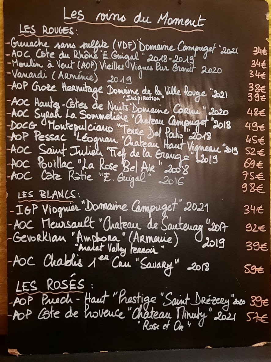 Tavola Giulia menu 4