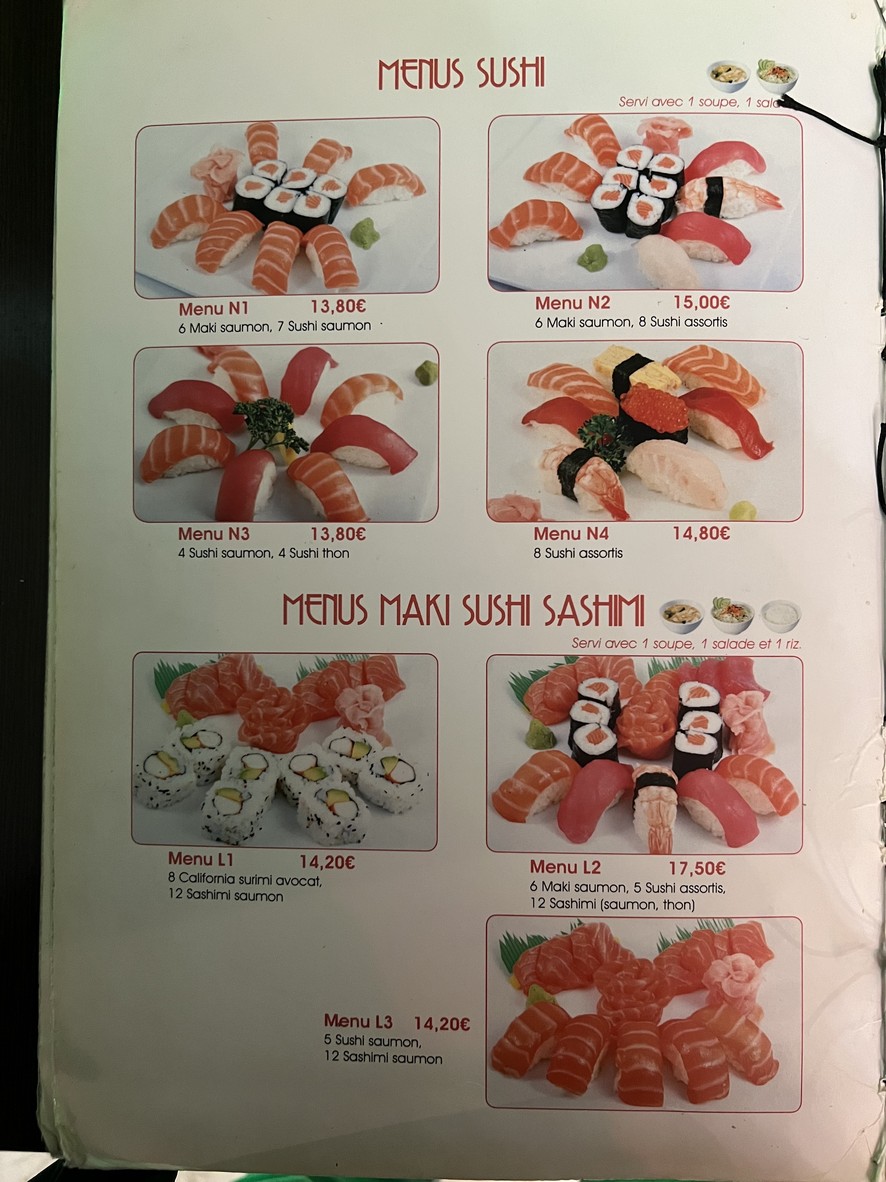 Daikichi menu 2