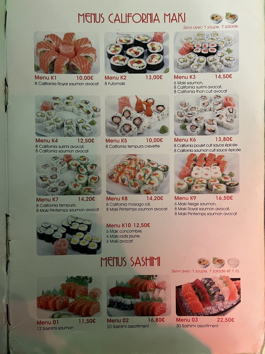 Daikichi menu 3