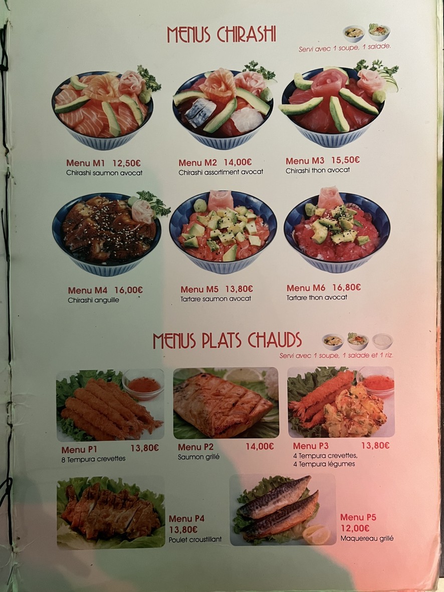 Daikichi menu 5