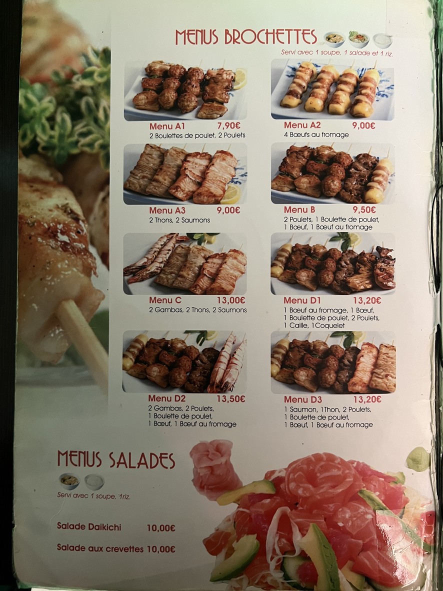 Daikichi menu 6
