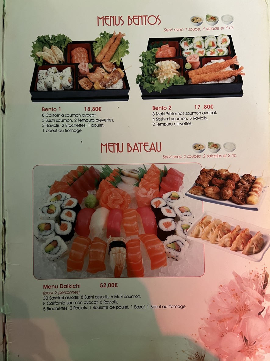 Daikichi menu 8