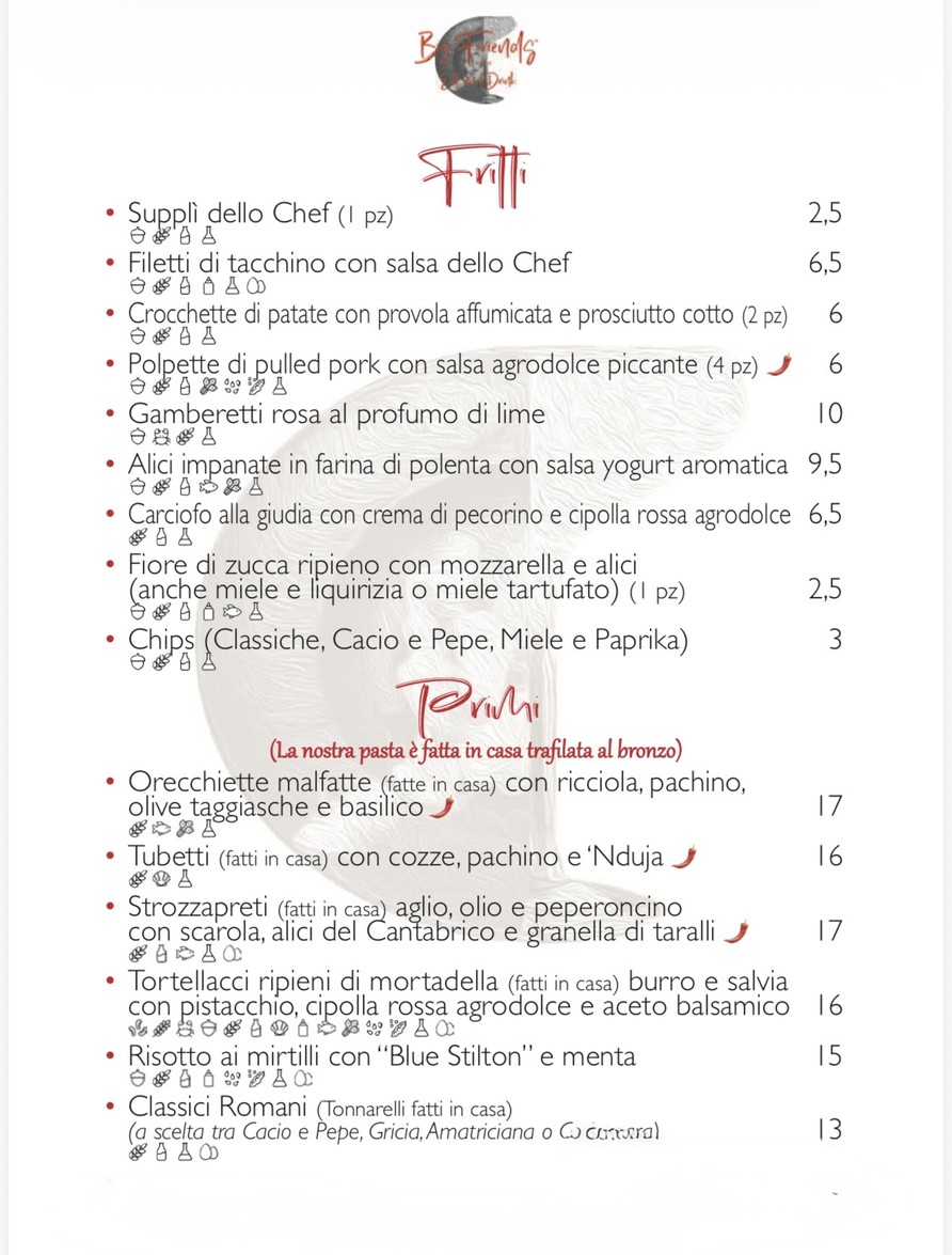 Big Friends Rome - Eat and Drink menu 2