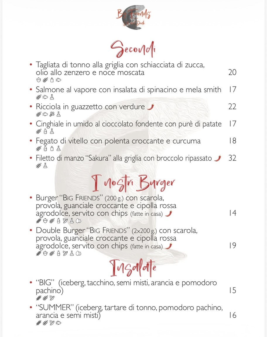 Big Friends Rome - Eat and Drink menu 3