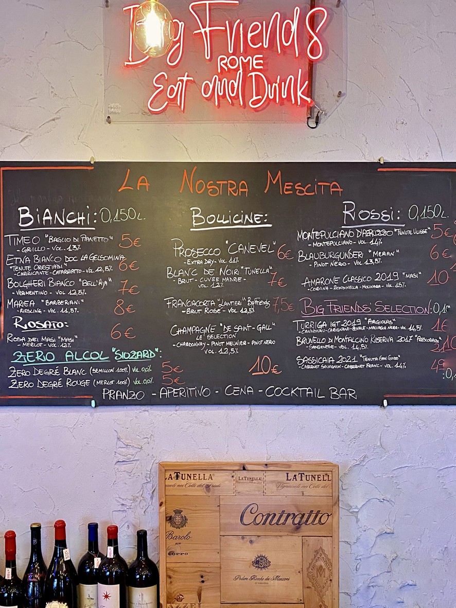 Big Friends Rome - Eat and Drink menu 5