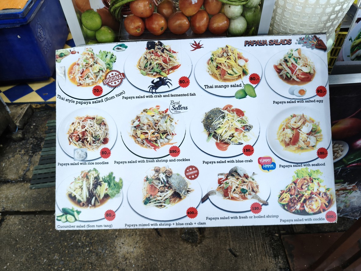 Donita Thaifoods menu 1