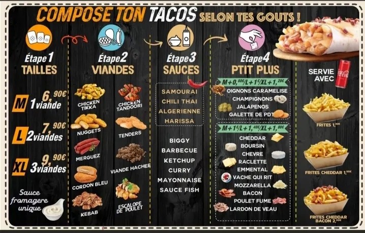 O'slice pizza pantin menu 3