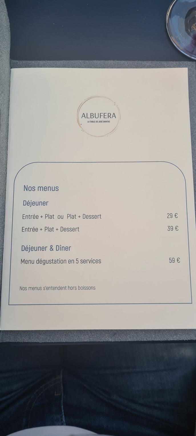 Albufera menu 1