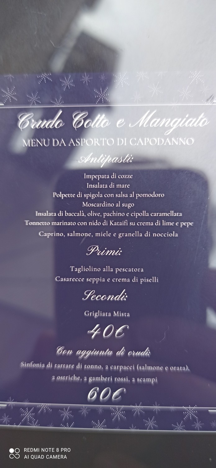 Crudo Cotto e Mangiato menu 2