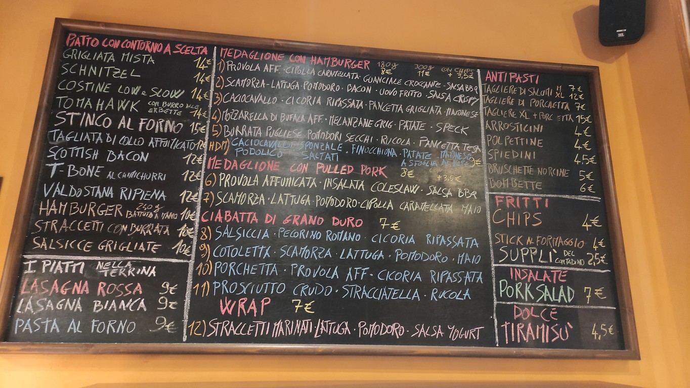 Pork'n'Roll menu 1