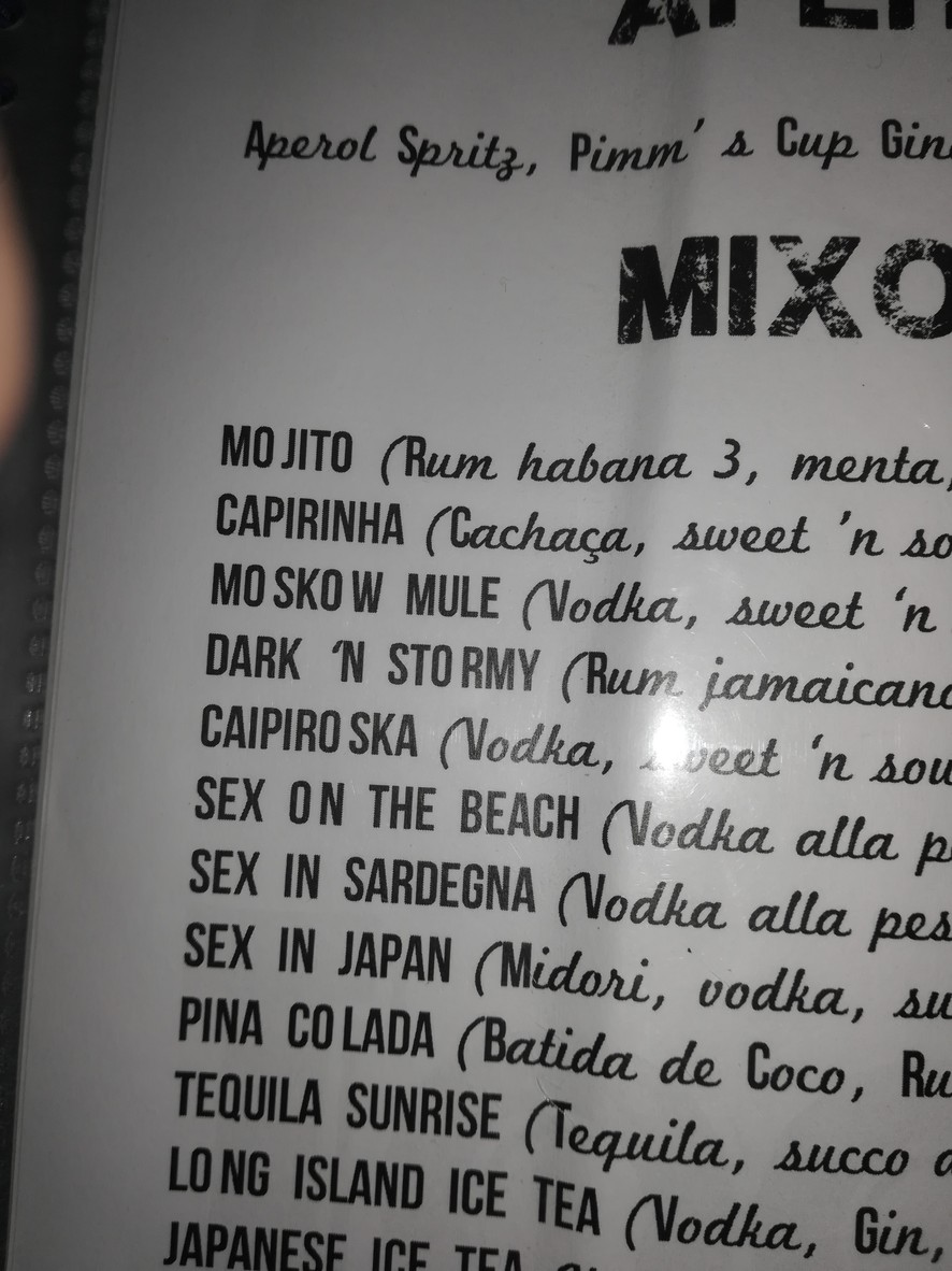 Locanda Blues menu 1