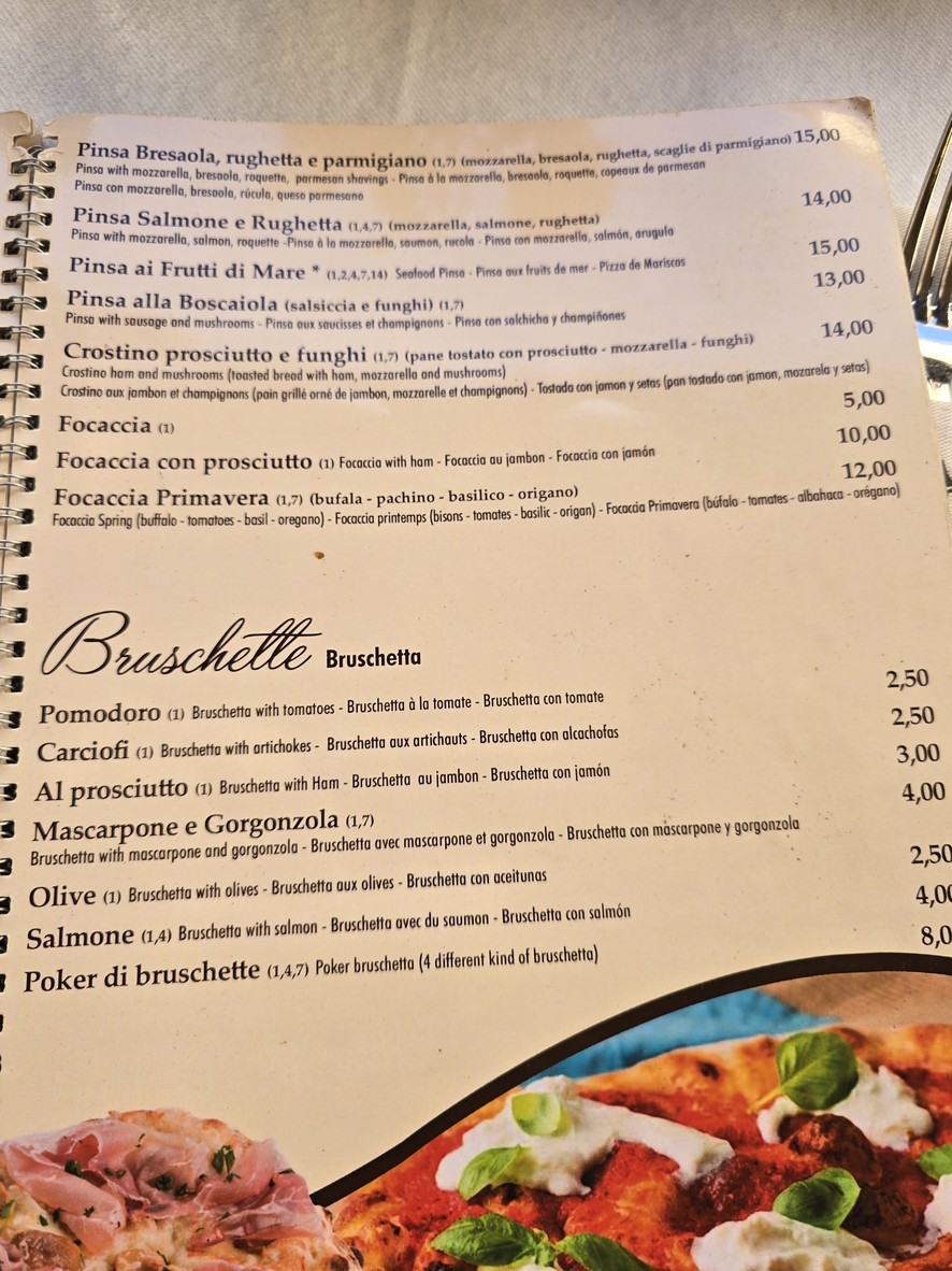 Imperium Ristorante menu 2