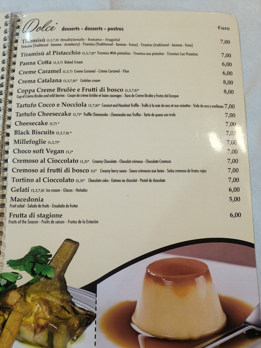 Imperium Ristorante menu 5
