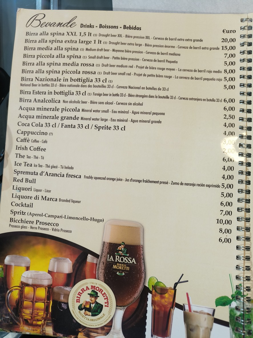 Imperium Ristorante menu 6
