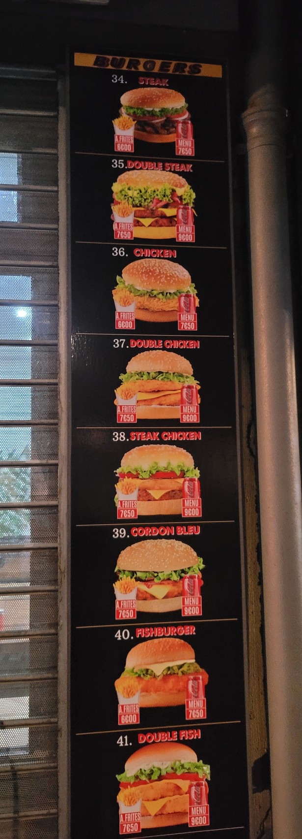 Gap menu 2