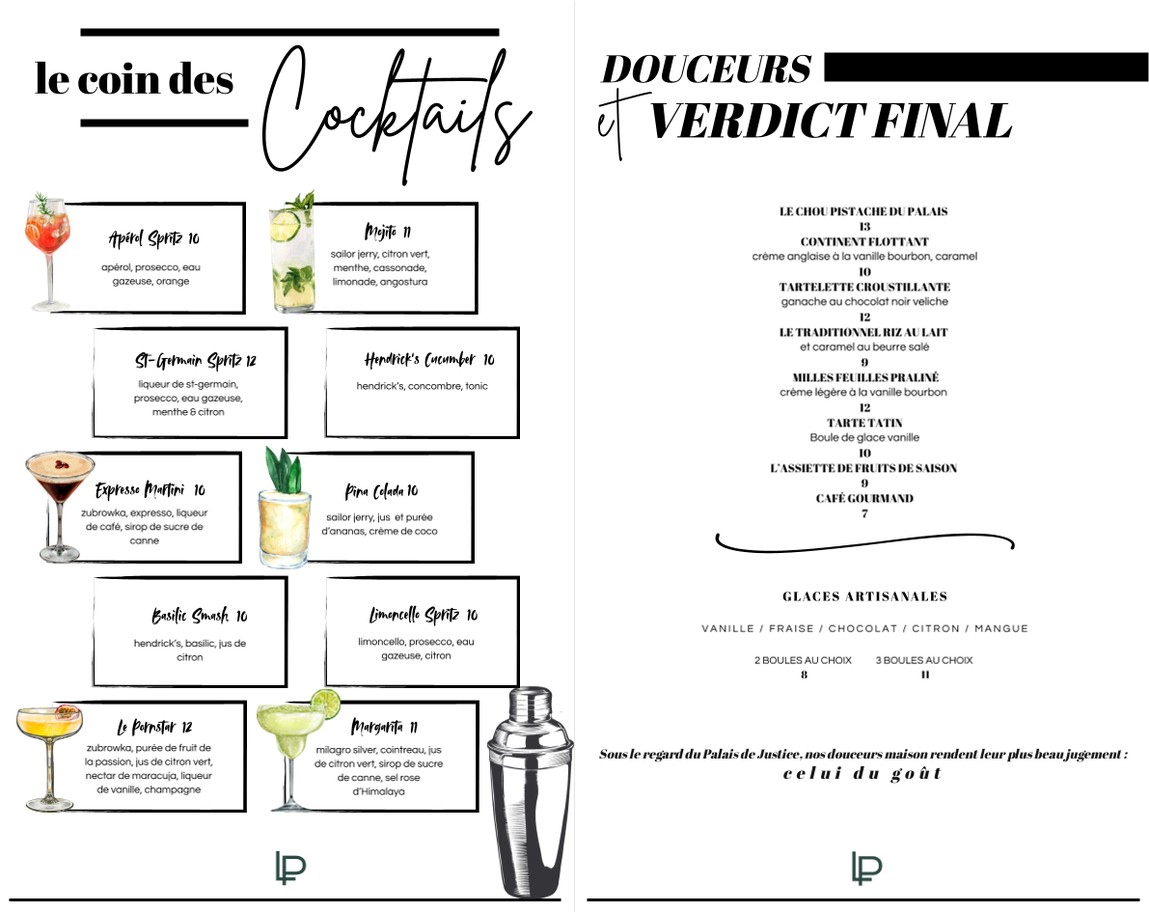Le Palais menu 2