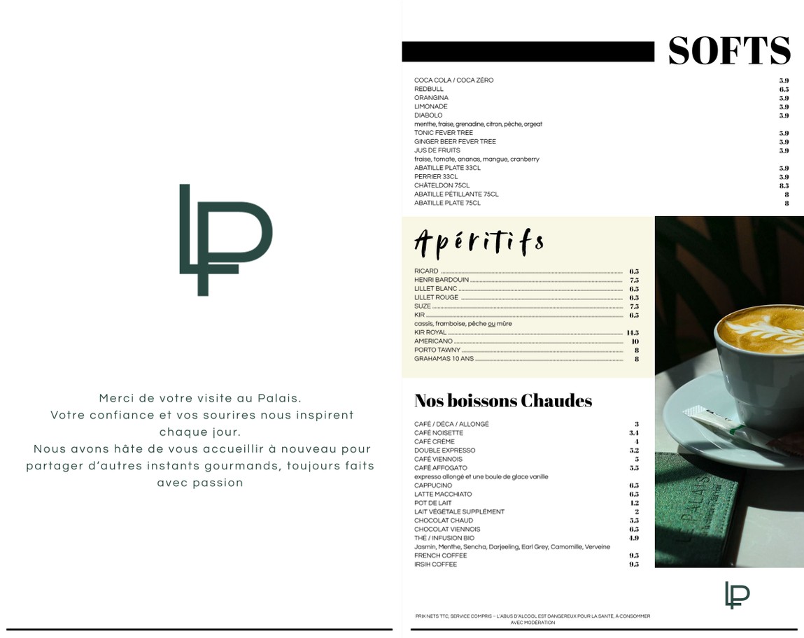 Le Palais menu 4