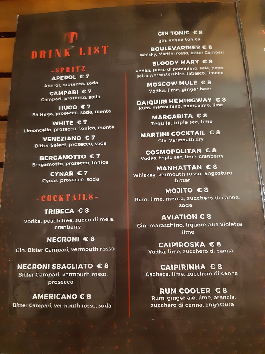 Tribeca menu 4