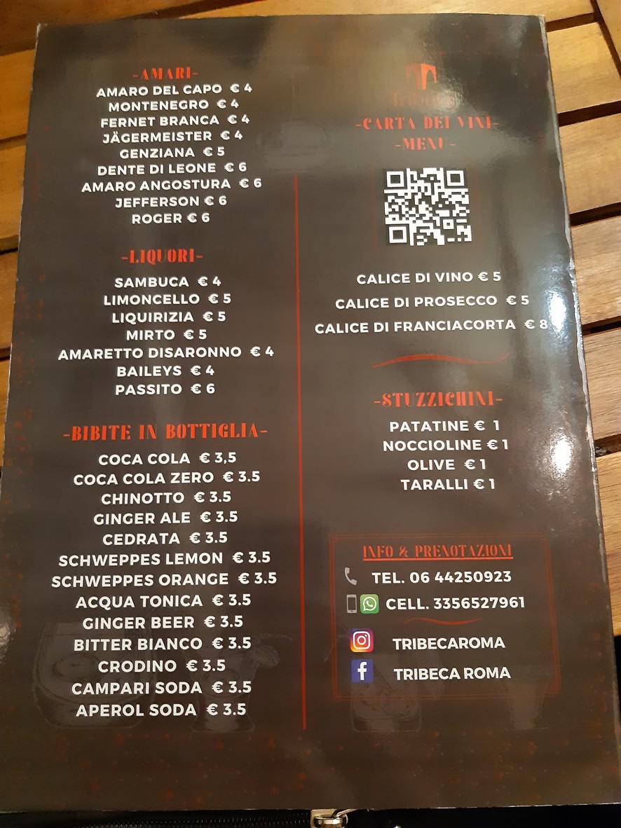 Tribeca menu 6