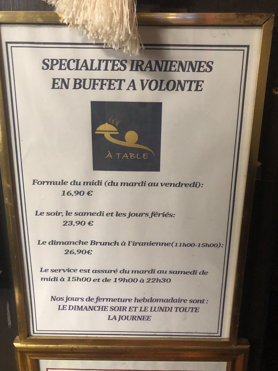 A Table menu 1