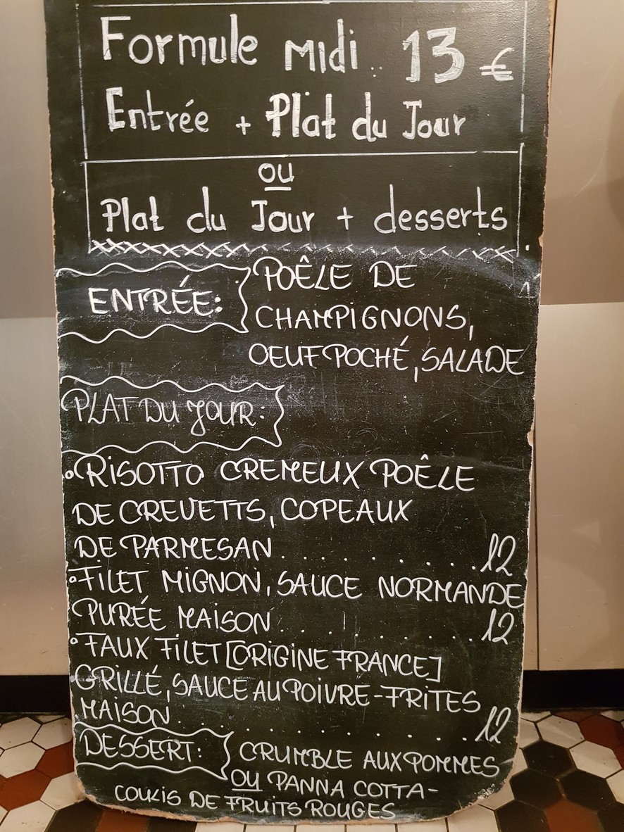 l'Envie menu 2