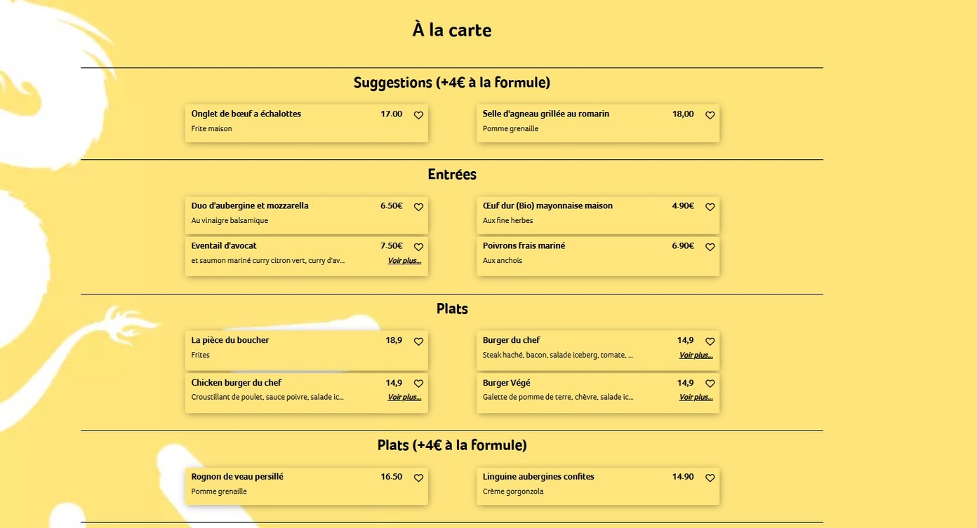 Syphax Café menu 1