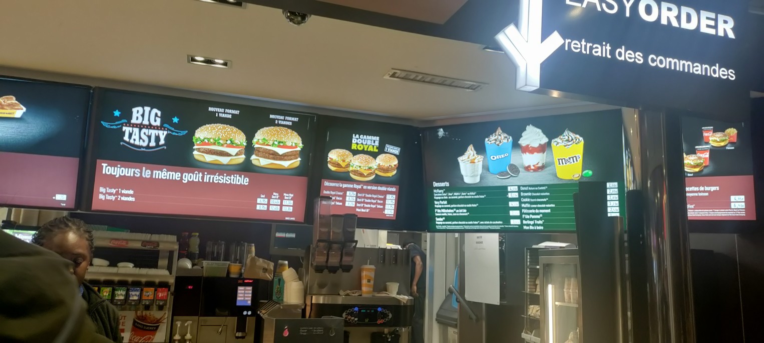 McDonald's menu 3