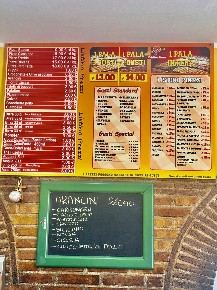 Palapizza menu 3