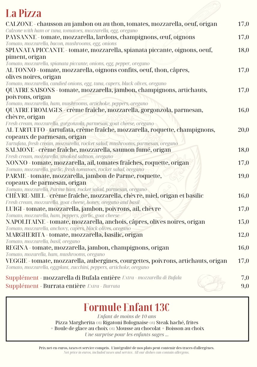 Nonno menu 2
