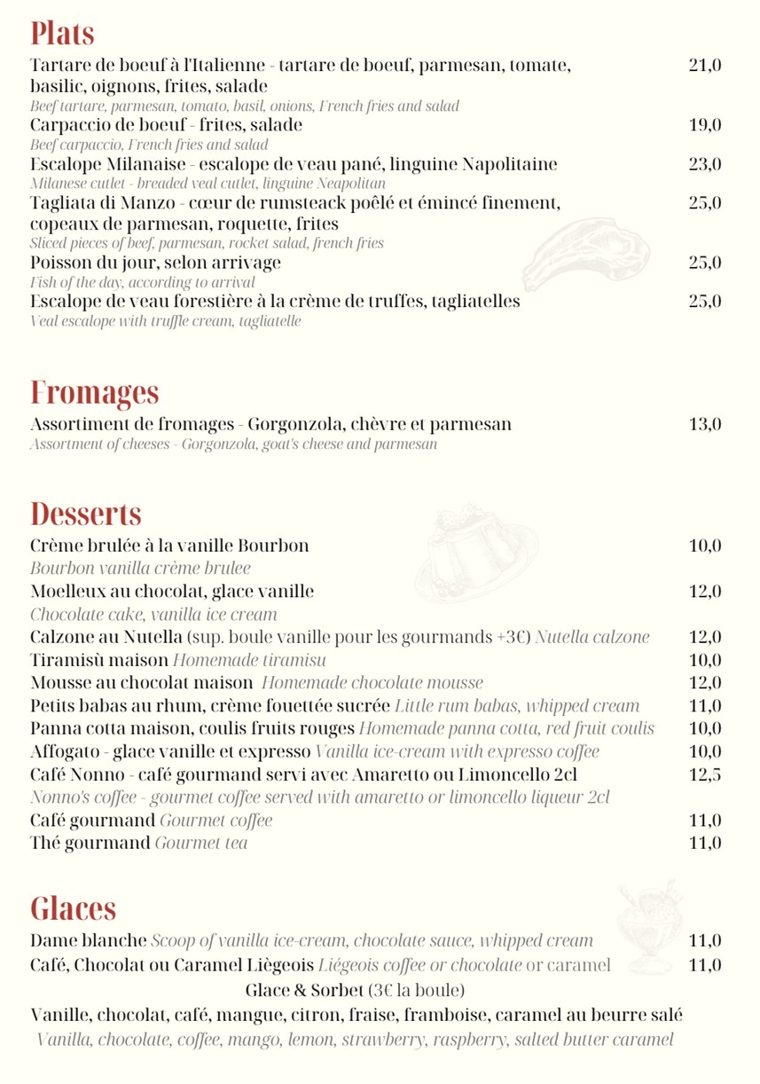 Nonno menu 3