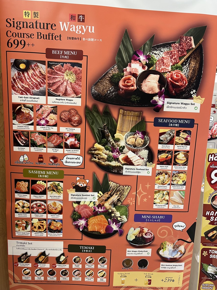 Red Panda Yakiniku (Kaset Nawamin) menu 2