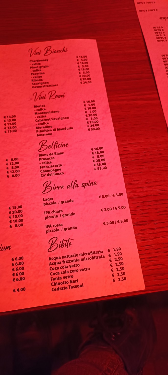 Fatti di Farina Centocelle menu 4