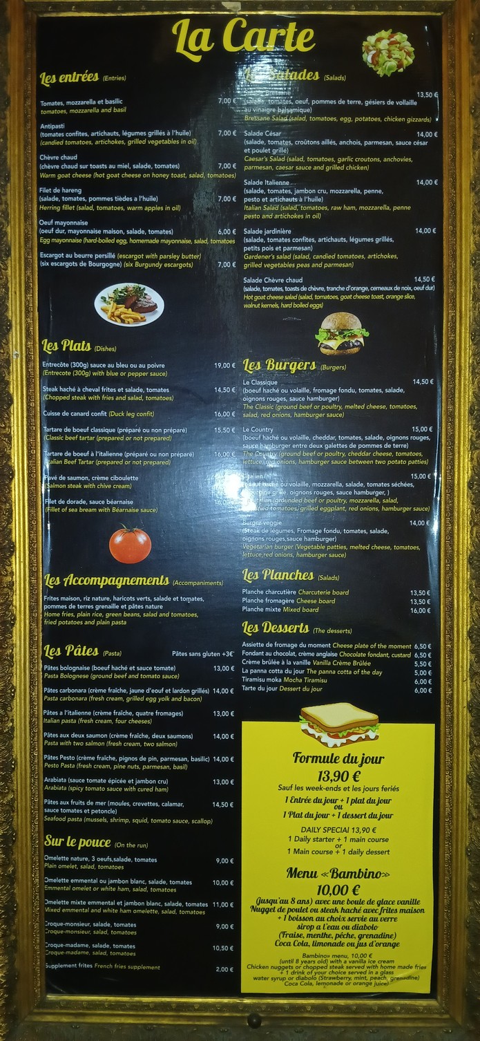 Café Estilo Italiano menu 1