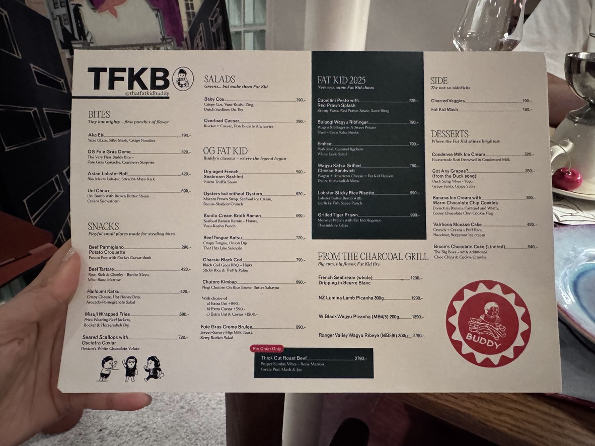 That Fat Kid Buddy menu 1