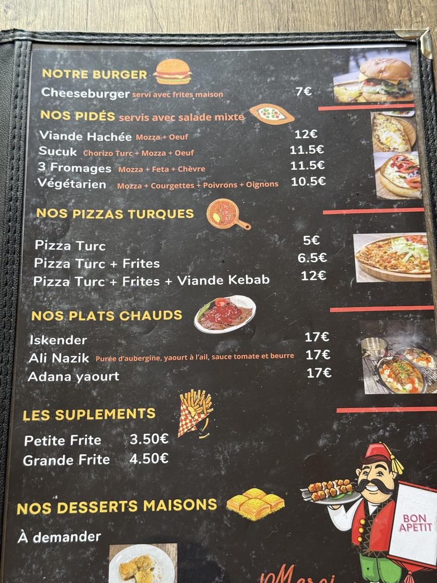 Tombik Kebab menu 1
