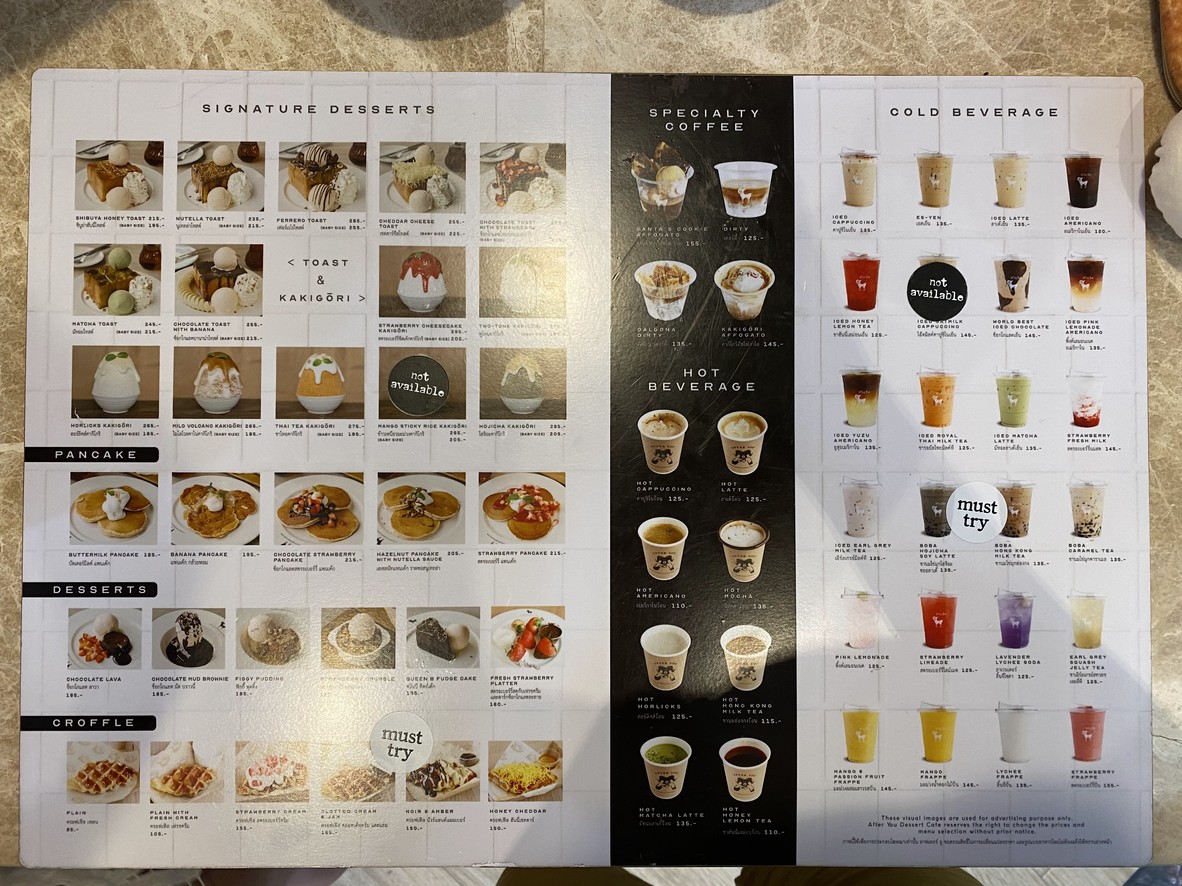 After You Dessert Cafe menu 2