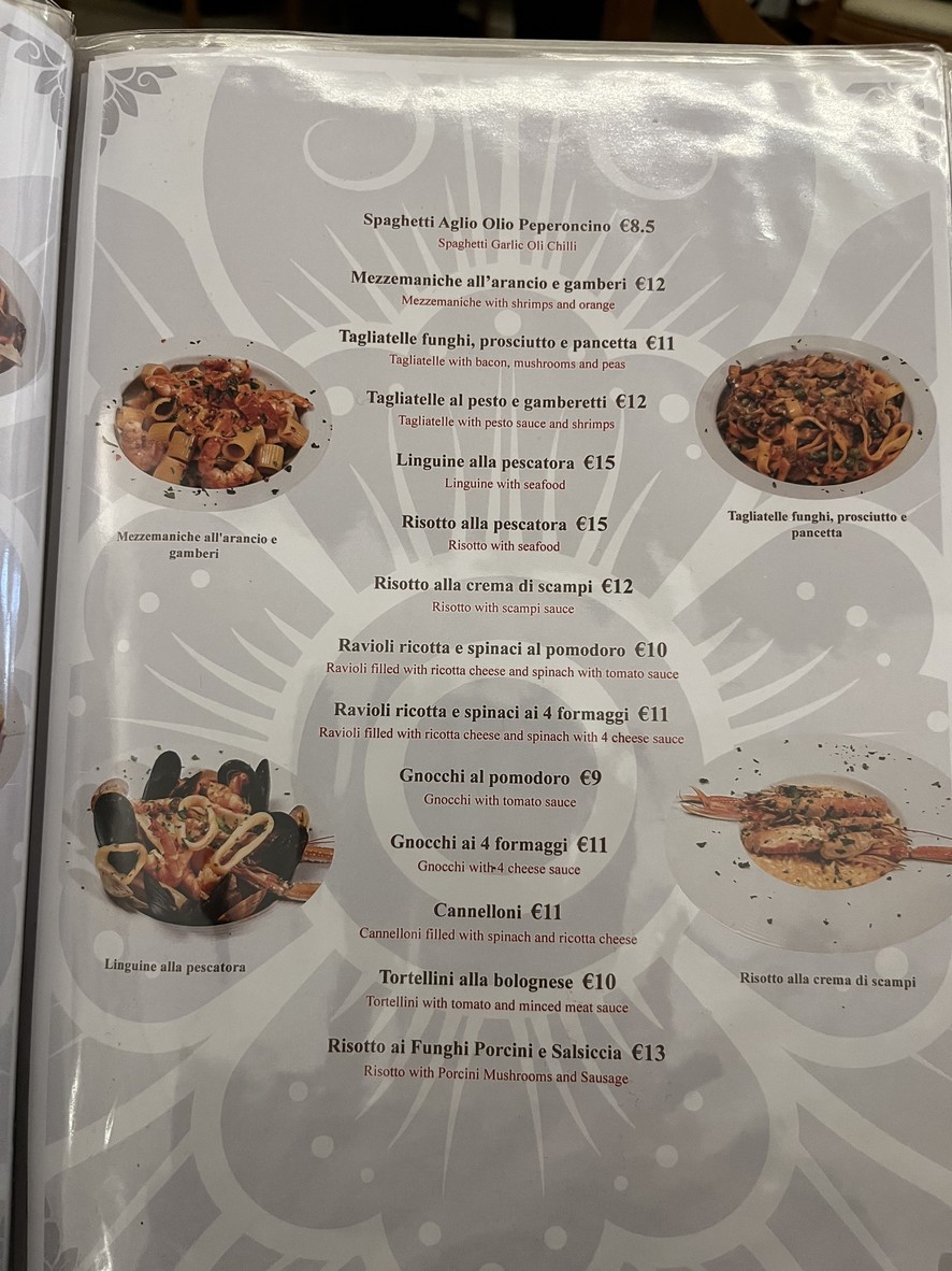 Ristorante Julie's menu 3