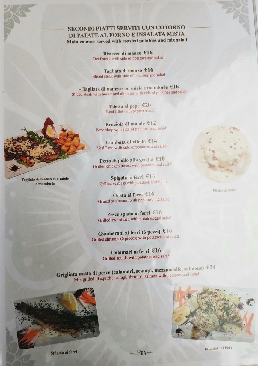 Ristorante Julie's menu 5