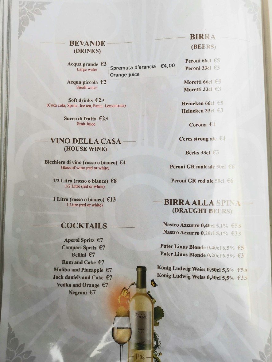 Ristorante Julie's menu 7