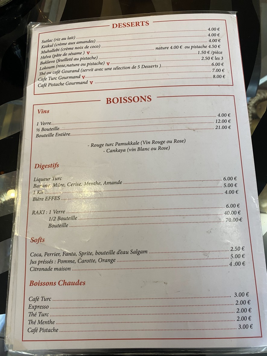 Le Mezze du chef çig köfte menu 3