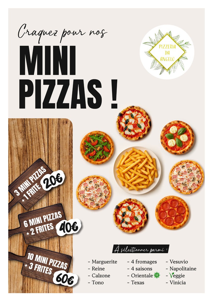 Pizza Da Angelo 92100 - Pizzeria Boulogne Billancourt (92) - Restaurant Italien - Ouvert le dimanche - Pizza livraison 92 menu 3