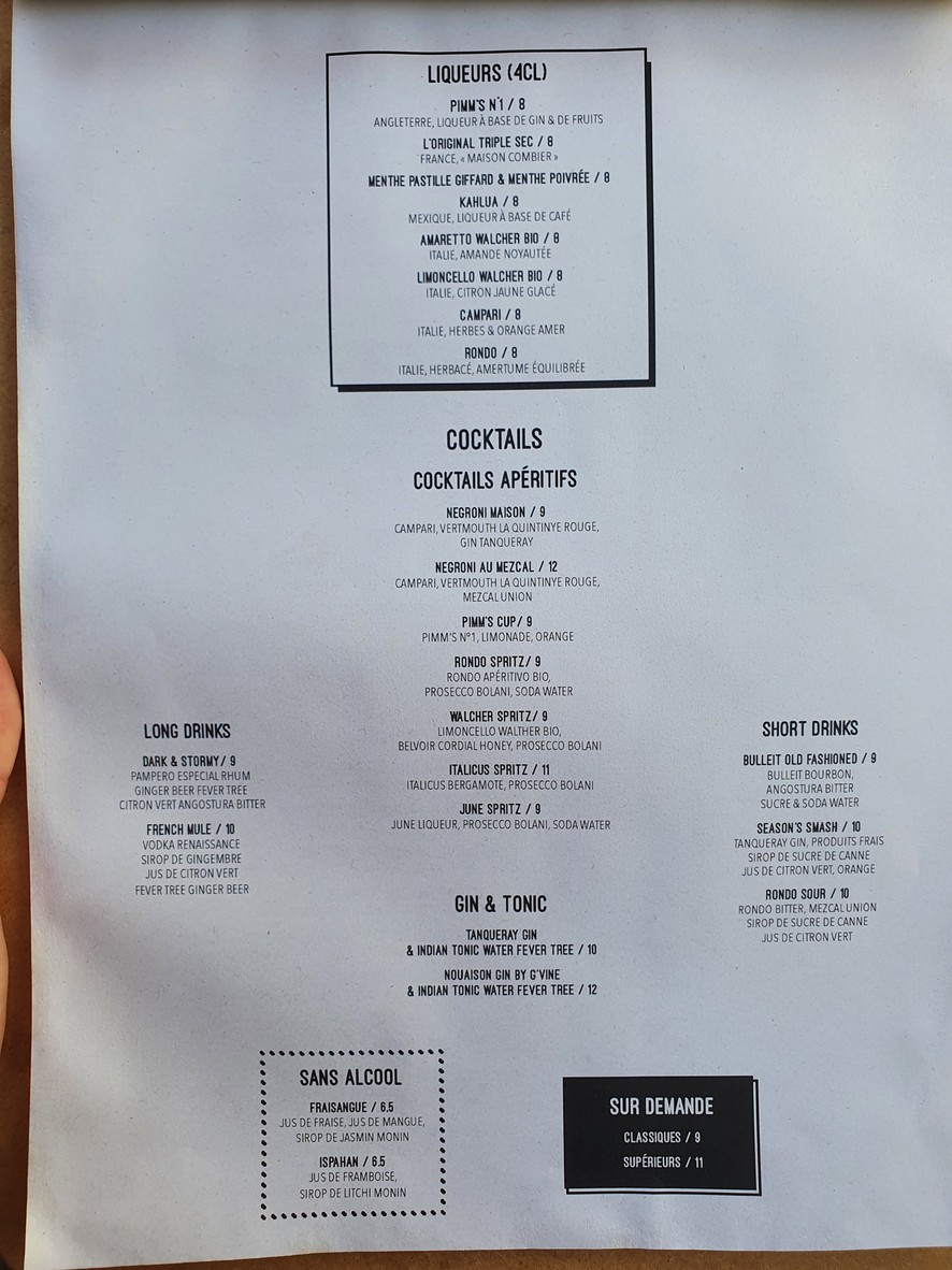 Comptoir Du Marche menu 3