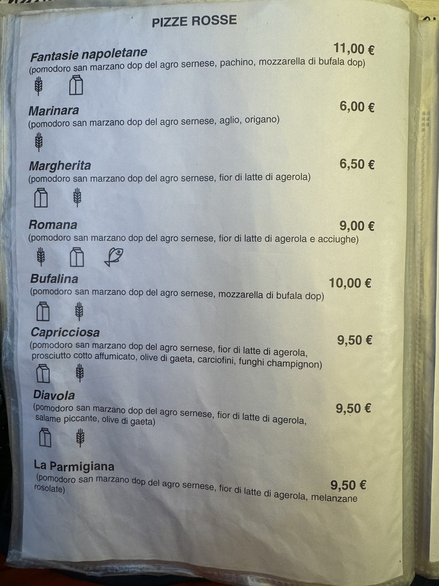 Fantasie Napoletane menu 2
