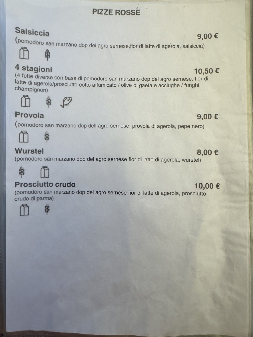 Fantasie Napoletane menu 3